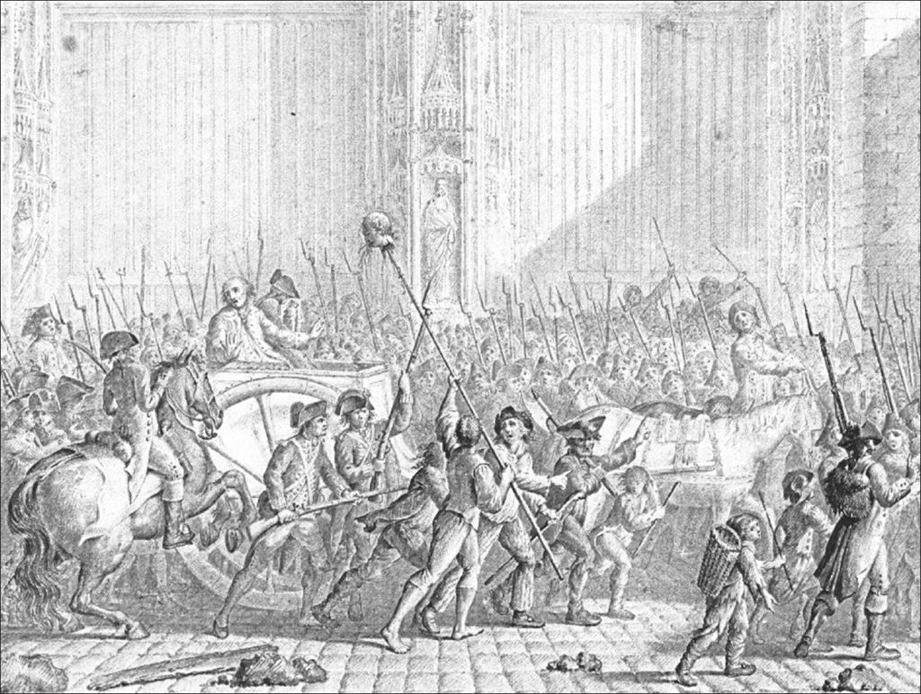 ژوزف فولون دو دوئه در حال فرار از پاریس توسط گروهی از مردم توانست عبور کند 